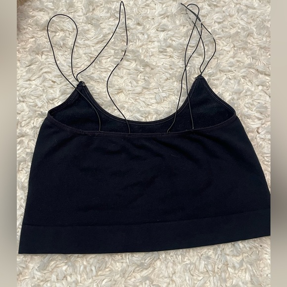 Black String Out From Under Bralette Top - Picture 2 of 3